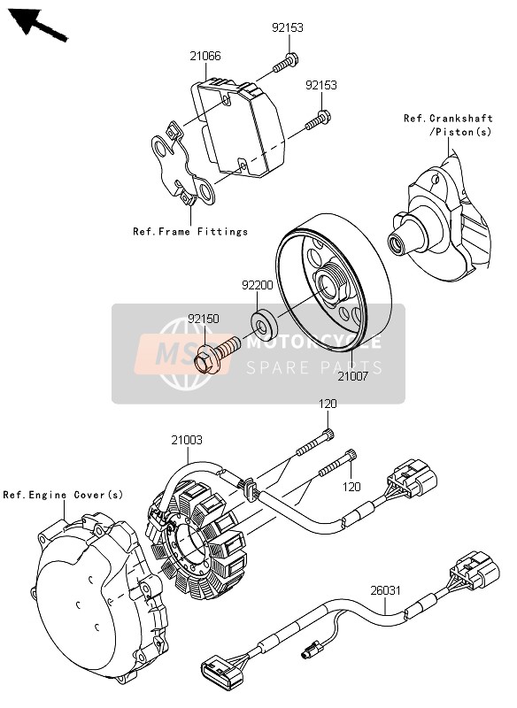 Kawasaki ZZR1400 ABS 2012 GENERATOR für ein 2012 Kawasaki ZZR1400 ABS