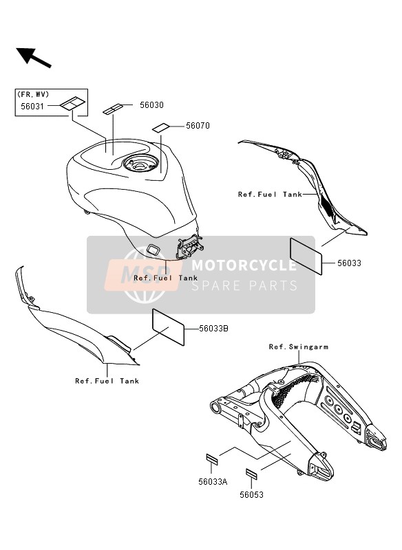 560530323, LABEL-SPECIFICATION, Tire&, Kawasaki, 0