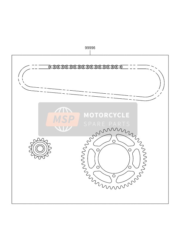 Kawasaki ZZR600 2005 Chain Kit for a 2005 Kawasaki ZZR600