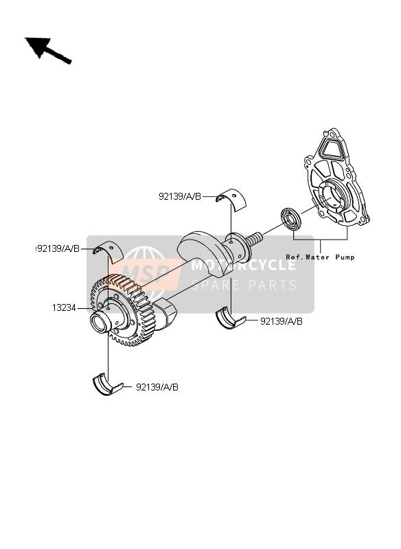 Kawasaki ER-6N ABS 2011 Bilanciatore per un 2011 Kawasaki ER-6N ABS