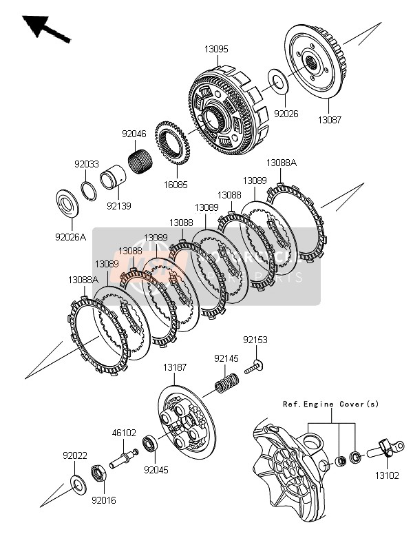 130870039, HUB-CLUTCH, Kawasaki, 0