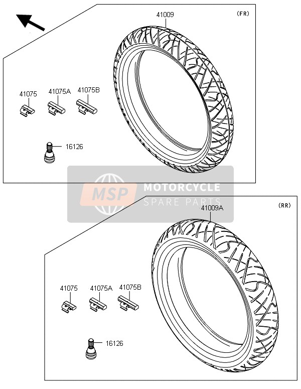 Kawasaki NINJA 250R 2011 Llantas para un 2011 Kawasaki NINJA 250R