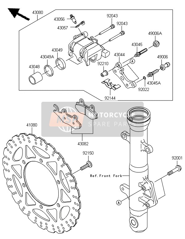 430560004, BREATHER-BRAKE, Kawasaki, 2