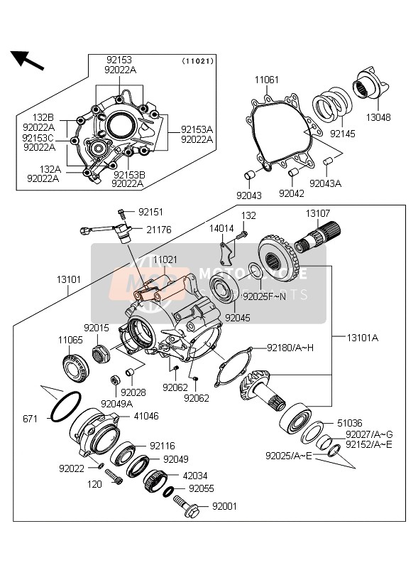 Kawasaki 1400GTR ABS 2011 KEGELRAD VORNE für ein 2011 Kawasaki 1400GTR ABS