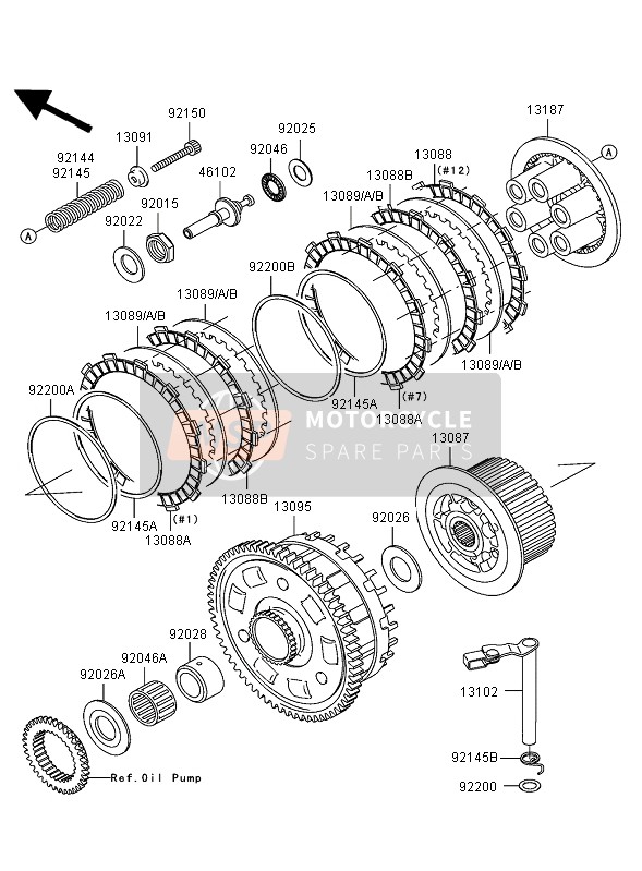 921441881, Spring,Clutchoperating, Kawasaki, 1