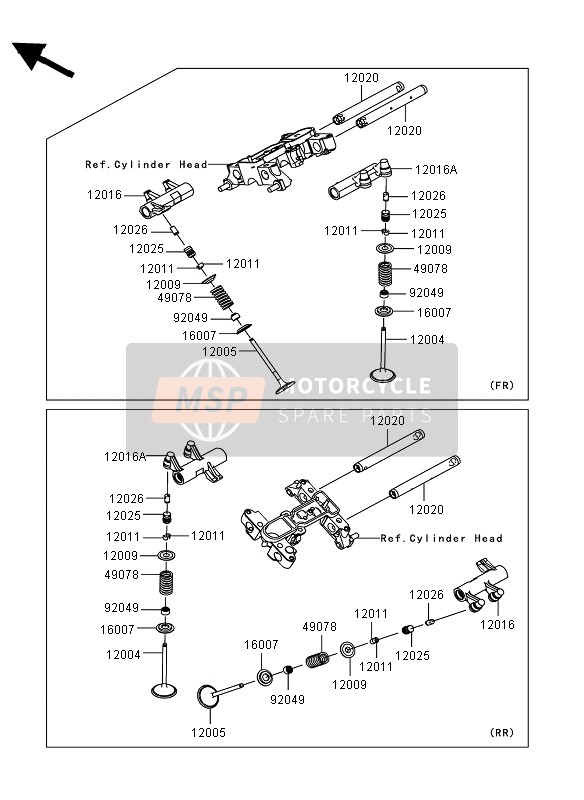 Kawasaki VN1700 VOYAGER ABS 2011 VENTIL(E) für ein 2011 Kawasaki VN1700 VOYAGER ABS