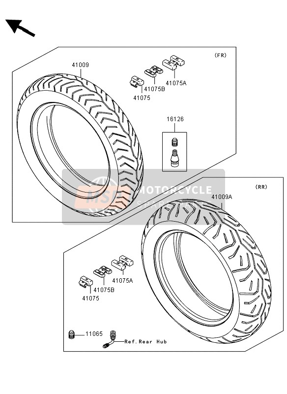 Kawasaki VN1700 VOYAGER ABS 2011 Tyres for a 2011 Kawasaki VN1700 VOYAGER ABS