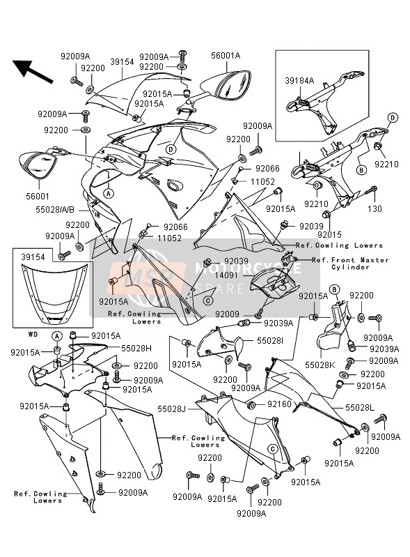 110521657, Bracket, Kawasaki, 1