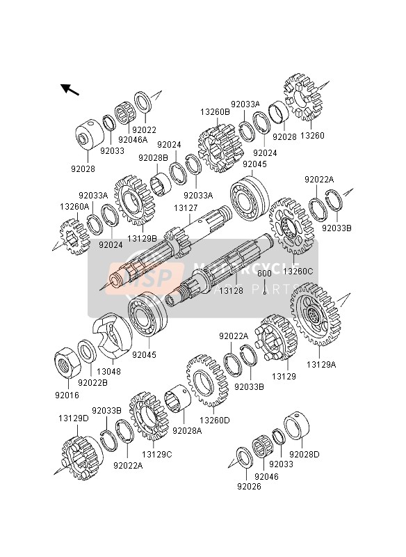 92028180, Bushing.26X34X16.6, Kawasaki, 2