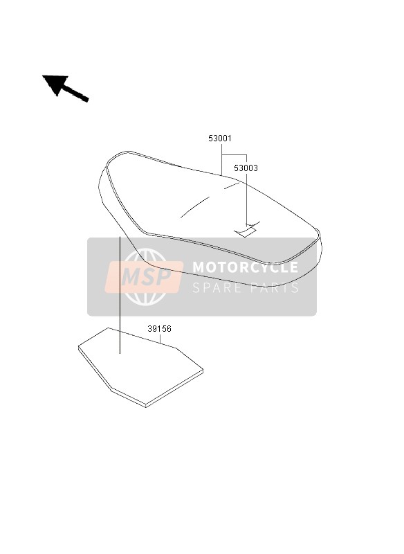 Kawasaki W650 2003 Siège pour un 2003 Kawasaki W650