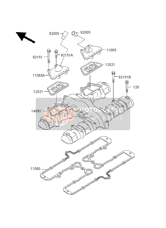 Kawasaki ZR-7 2003 Cylinder Head Cover for a 2003 Kawasaki ZR-7