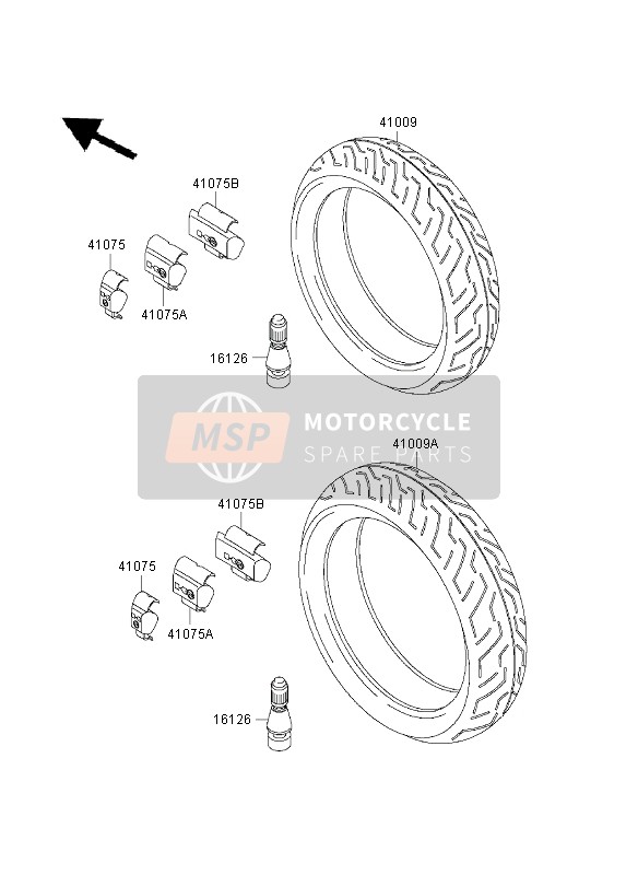 Kawasaki ZR-7 2003 Tyres for a 2003 Kawasaki ZR-7