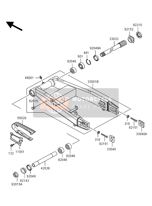 Bras oscillant