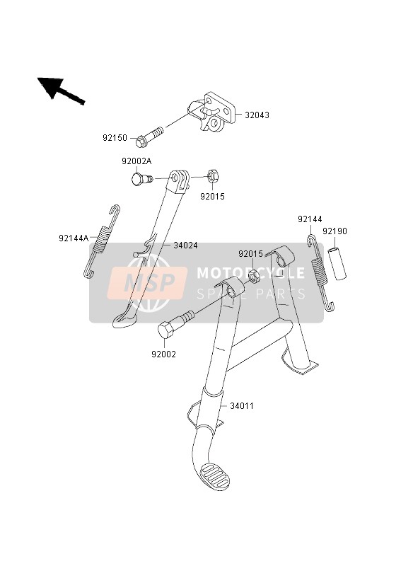 Kawasaki ZZR600 2003 Supporter pour un 2003 Kawasaki ZZR600