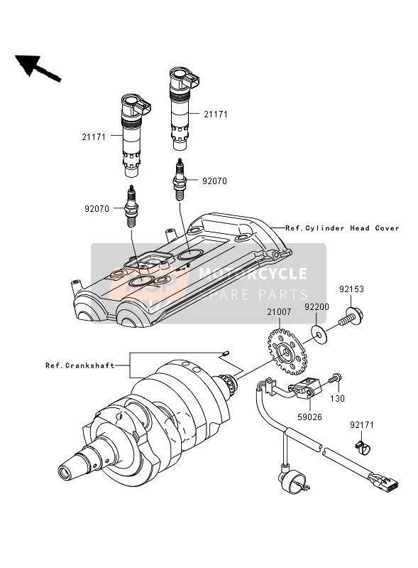 Kawasaki ER-6N 2007 Ignition System for a 2007 Kawasaki ER-6N