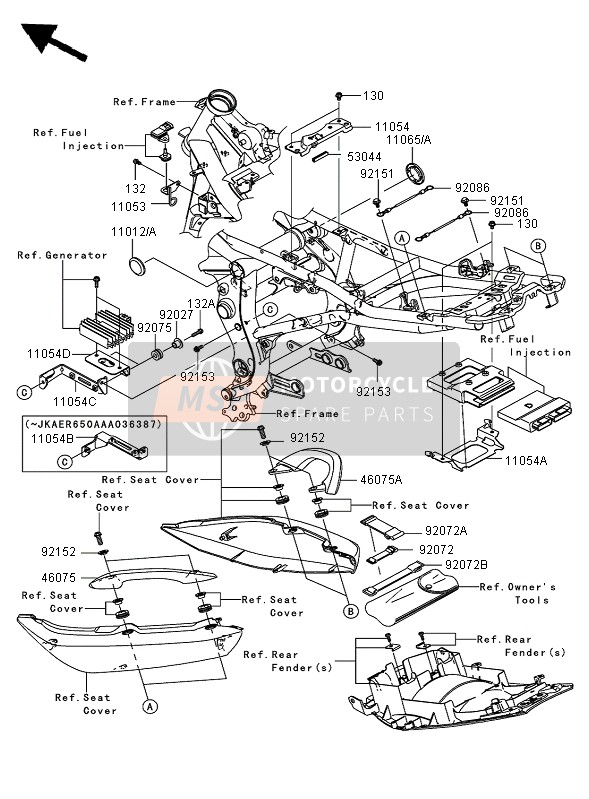 Frame Montagestukken (650AAA035083)