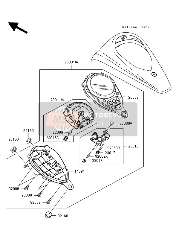 250310274, METER-ASSY,Kph, Kawasaki, 0