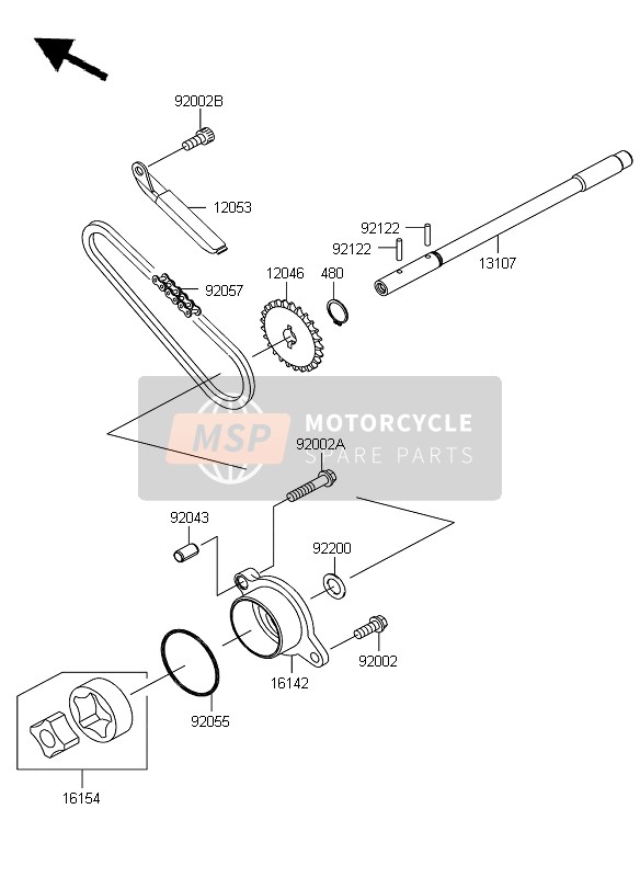 Kawasaki VN900 CUSTOM 2007 Oil Pump for a 2007 Kawasaki VN900 CUSTOM