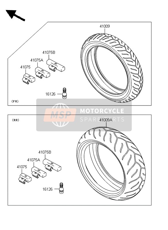 Kawasaki Z750 2007 REIFEN für ein 2007 Kawasaki Z750