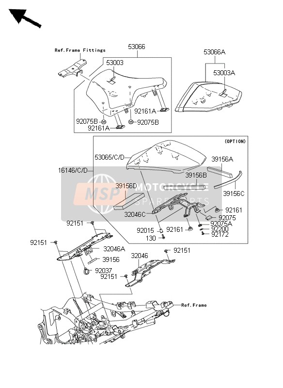 391560423, Pad,Seat Cover,Lh, Kawasaki, 0