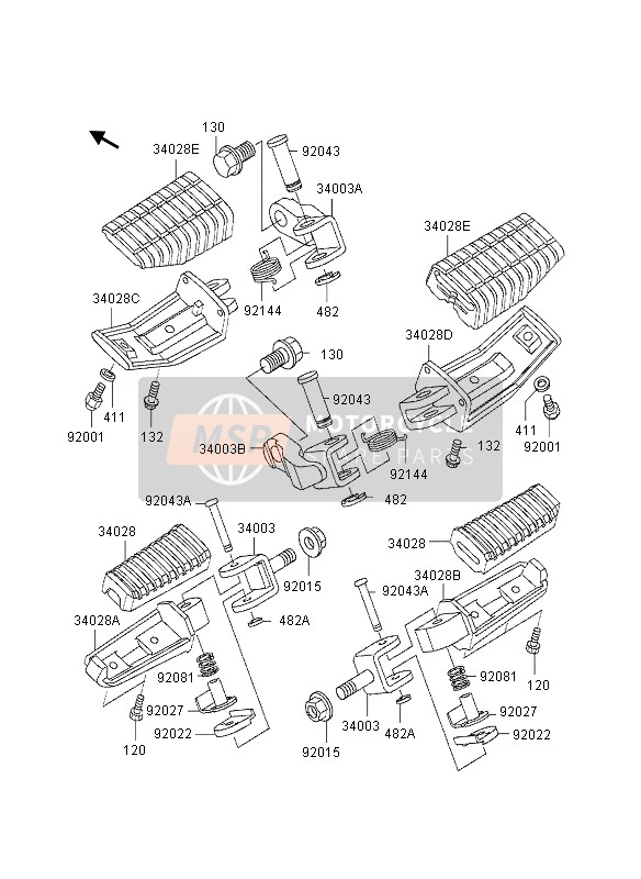 340281158, Step,Rr,Lh, Kawasaki, 0