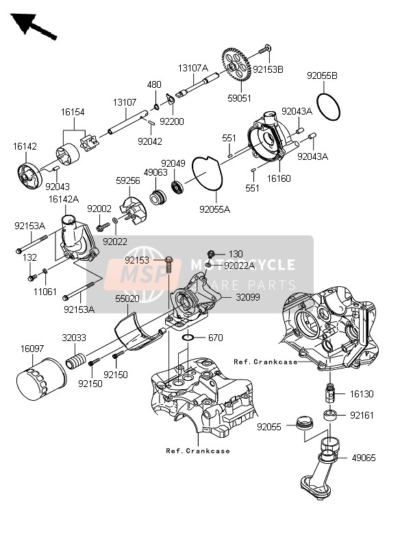 161420732, COVER-PUMP,Water, Kawasaki, 1