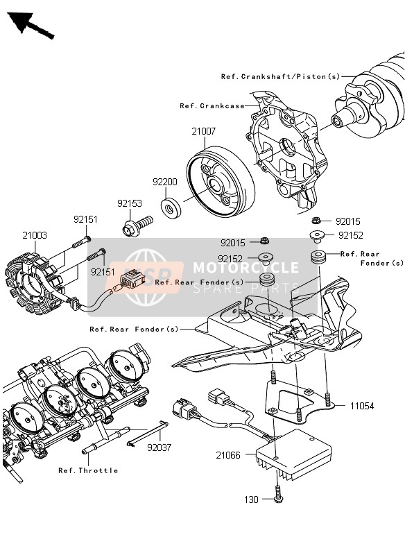 210070091, Rotor, Kawasaki, 0