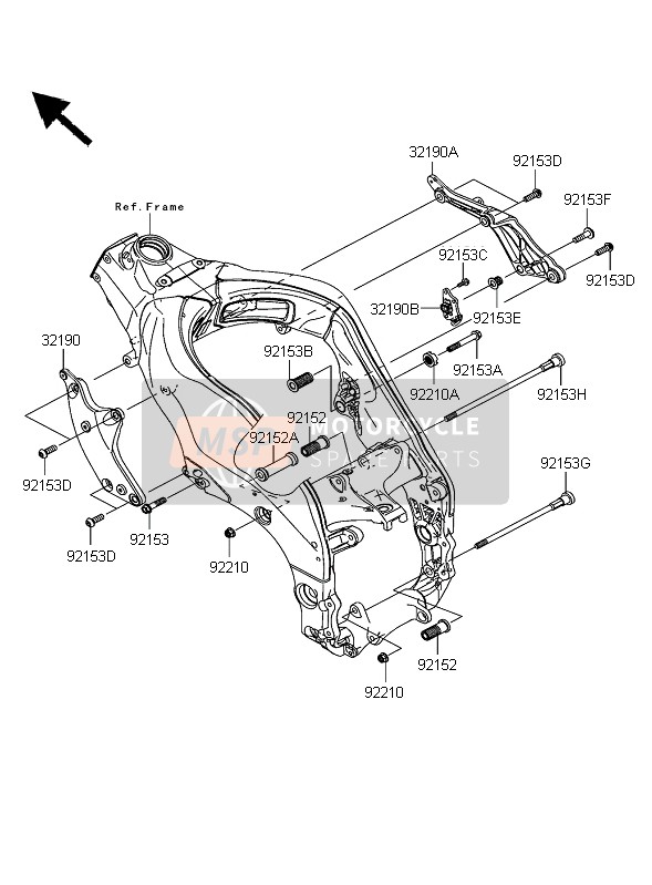 321900196, BRACKET-ENGINE,Lh, Kawasaki, 0