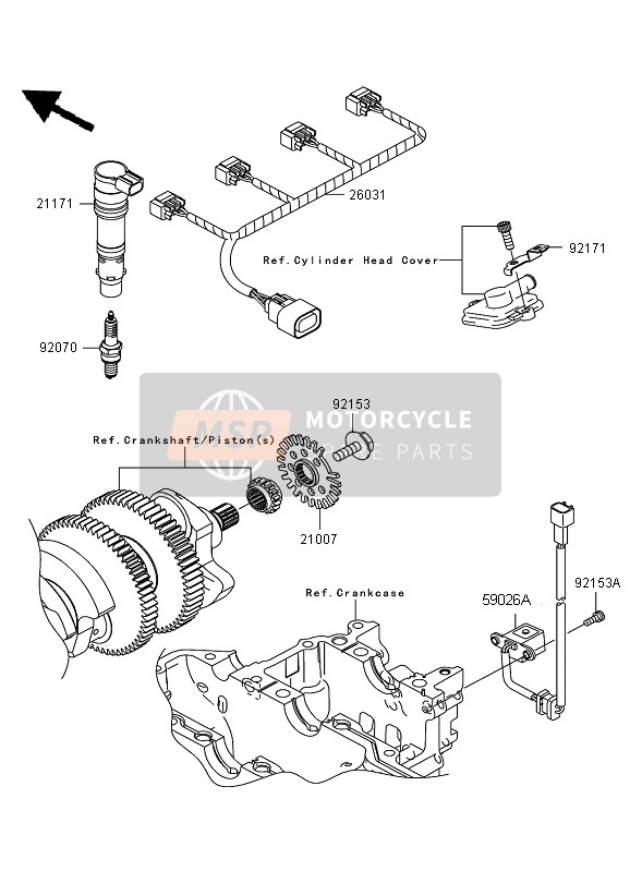 Kawasaki ZZR1400 2007 ZÜNDANLAGE für ein 2007 Kawasaki ZZR1400