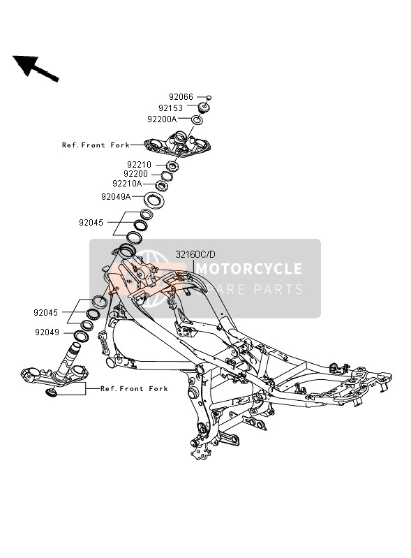 32160026918R, FRAME-COMP,Black, Kawasaki, 0