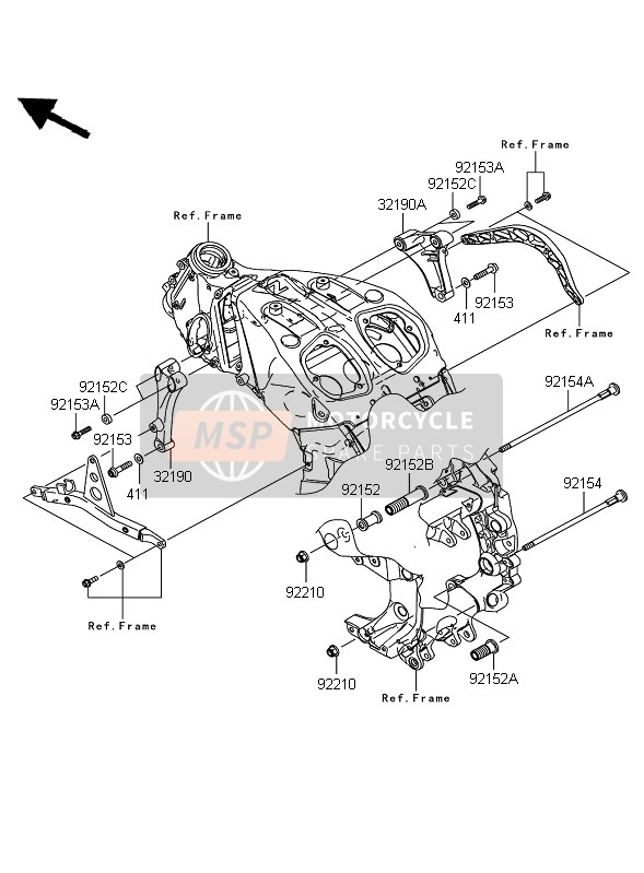 Kawasaki 1400GTR 2008 MOTORBOCK für ein 2008 Kawasaki 1400GTR