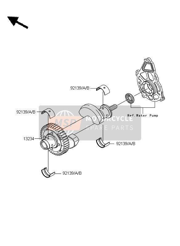 Kawasaki ER-6F ABS 2009 AUSGLEICHER für ein 2009 Kawasaki ER-6F ABS