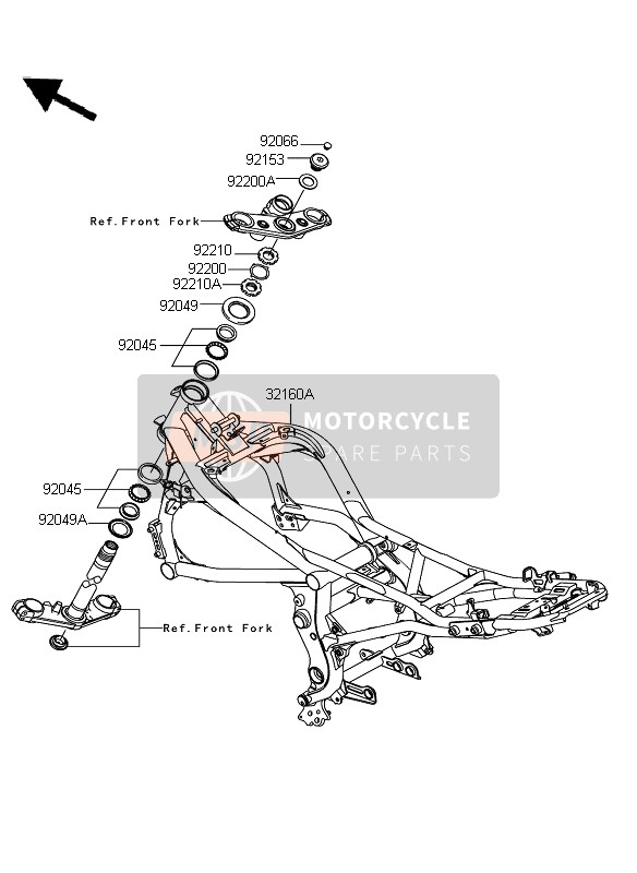 32160031826M, FRAME-COMP,F.M.Gray, Kawasaki, 0