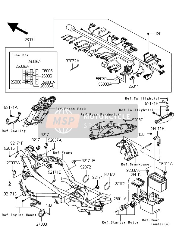 Kawasaki ER-6N 2009 Chassis Electrical Equipment for a 2009 Kawasaki ER-6N