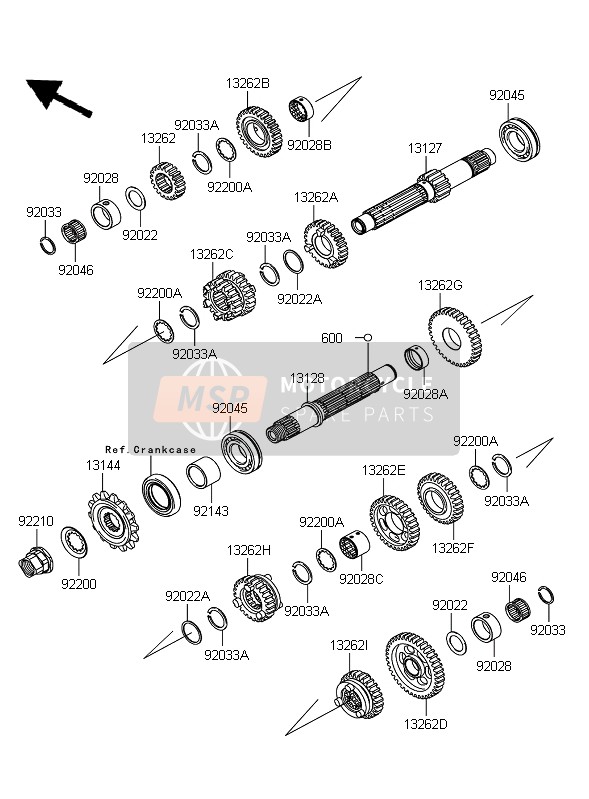 Kawasaki NINJA 250R 2009 Transmission pour un 2009 Kawasaki NINJA 250R