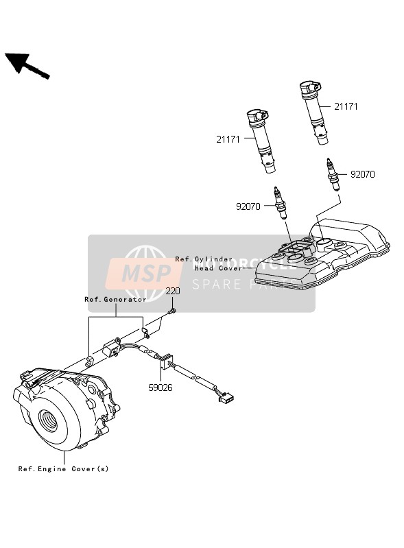 Kawasaki NINJA 250R 2009 Ignition System for a 2009 Kawasaki NINJA 250R