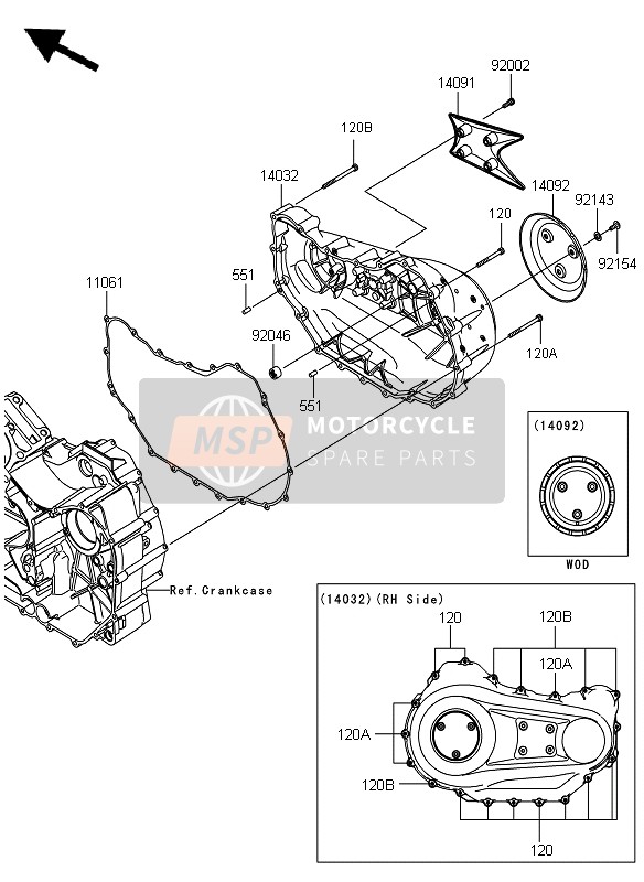 Cache moteur droit