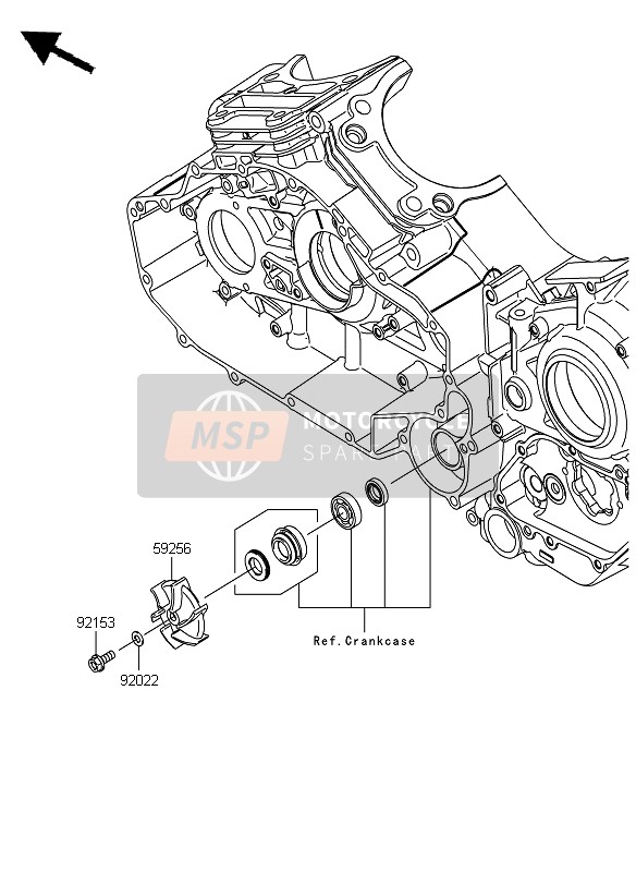 Kawasaki VN1700 CLASSIC 2009 Water Pump for a 2009 Kawasaki VN1700 CLASSIC