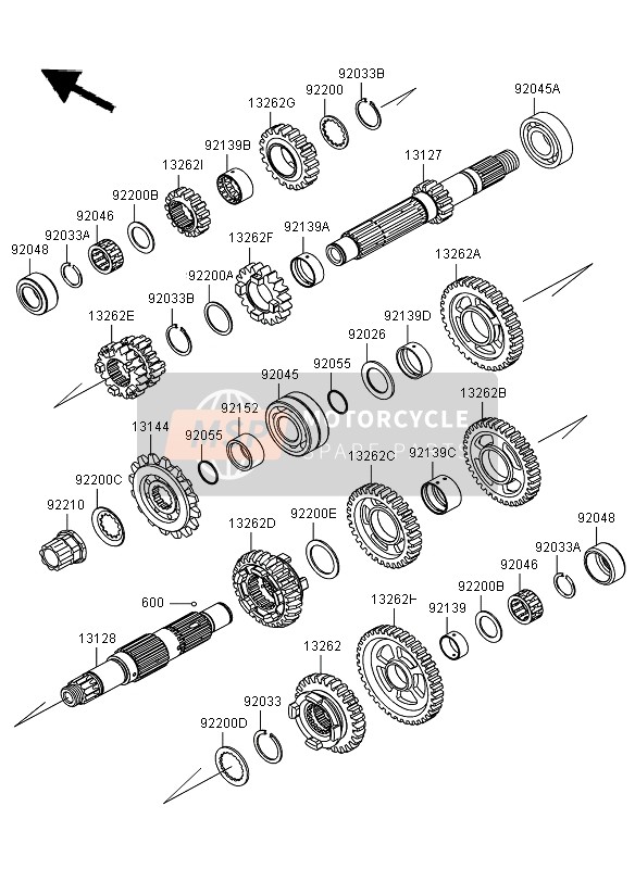 Kawasaki NINJA ZX-6R 2009 Transmission for a 2009 Kawasaki NINJA ZX-6R