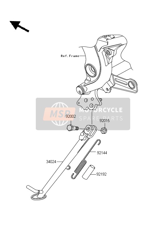 Kawasaki ER-6N ABS 2010 Stand for a 2010 Kawasaki ER-6N ABS