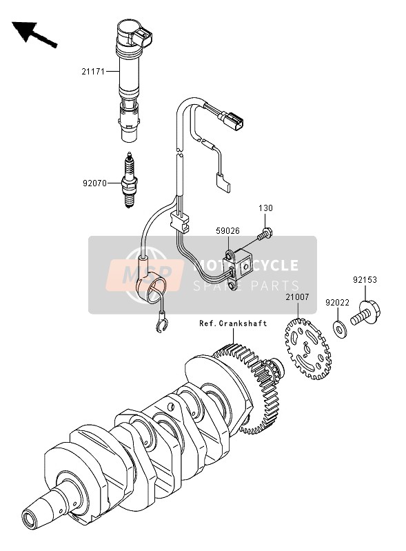 210070041, Rotor,Pulsing, Kawasaki, 0