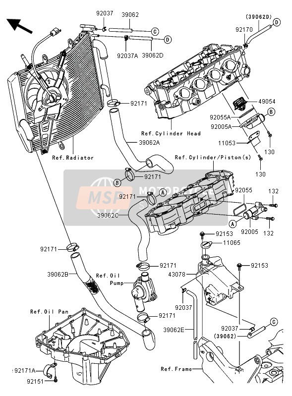 921710421, Clamp, Kawasaki, 0