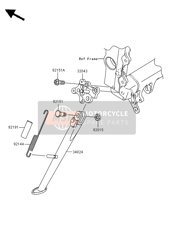 320431484, BRACKET-STAND, Kawasaki, 0