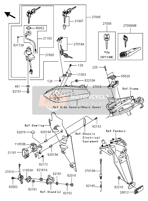 270085001, Master Keyset(Blank),Immobi, Kawasaki, 0