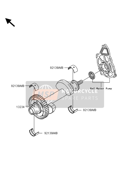 Kawasaki ER-6F ABS 2013 Balancer for a 2013 Kawasaki ER-6F ABS