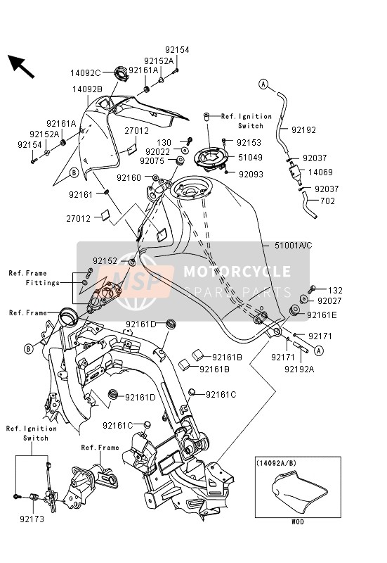 921611494, Demper, Kawasaki, 1