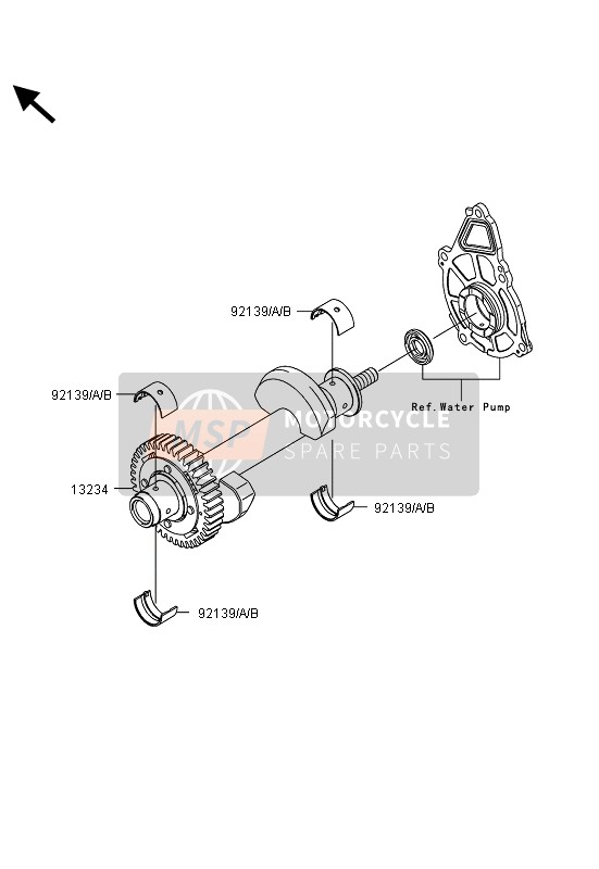 Kawasaki ER-6N 2013 AUSGLEICHER für ein 2013 Kawasaki ER-6N