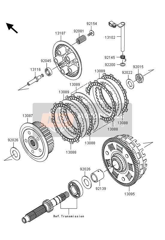 Kawasaki ER-6N ABS 2013 Clutch for a 2013 Kawasaki ER-6N ABS