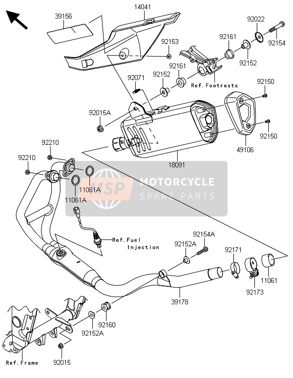 921730942, Clamp,42mm, Kawasaki, 0