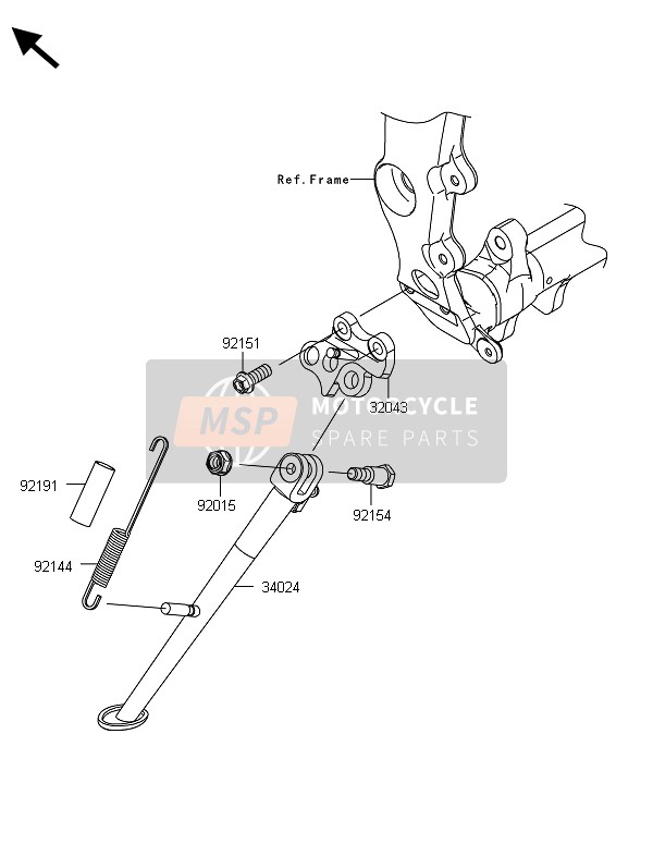 Kawasaki NINJA ZX-6R ABS 2013 STÄNDER für ein 2013 Kawasaki NINJA ZX-6R ABS